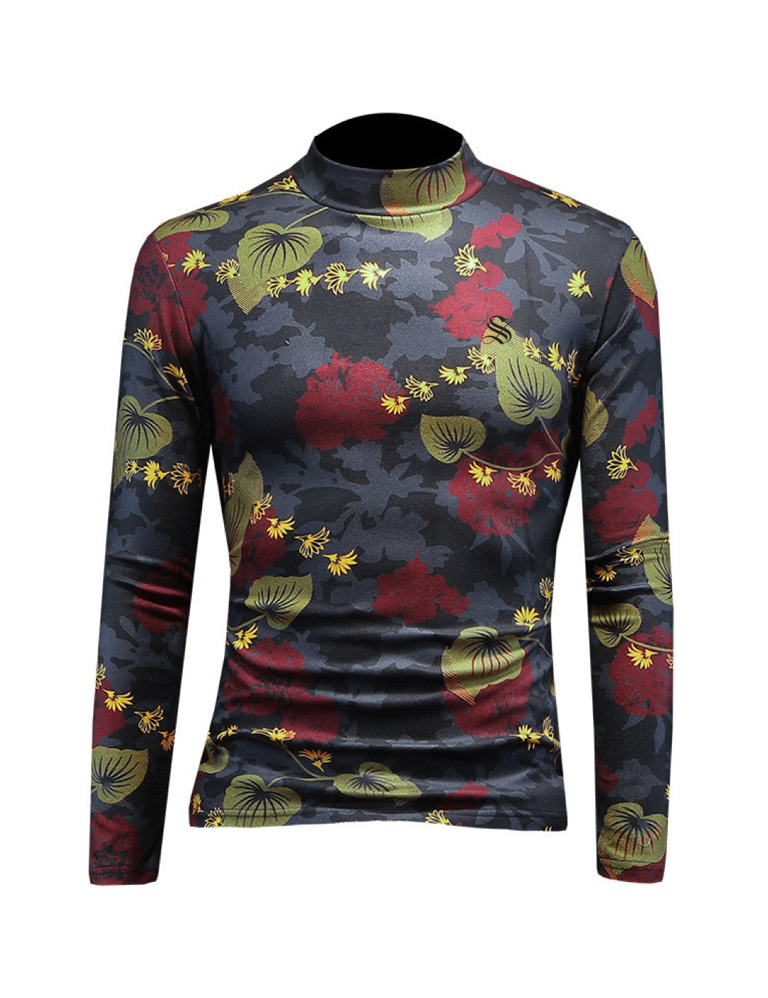 Binga 4 - High Neck Long Sleeve Shirt for Men - Sarman Fashion - Wholesale Clothing Fashion Brand for Men from Canada