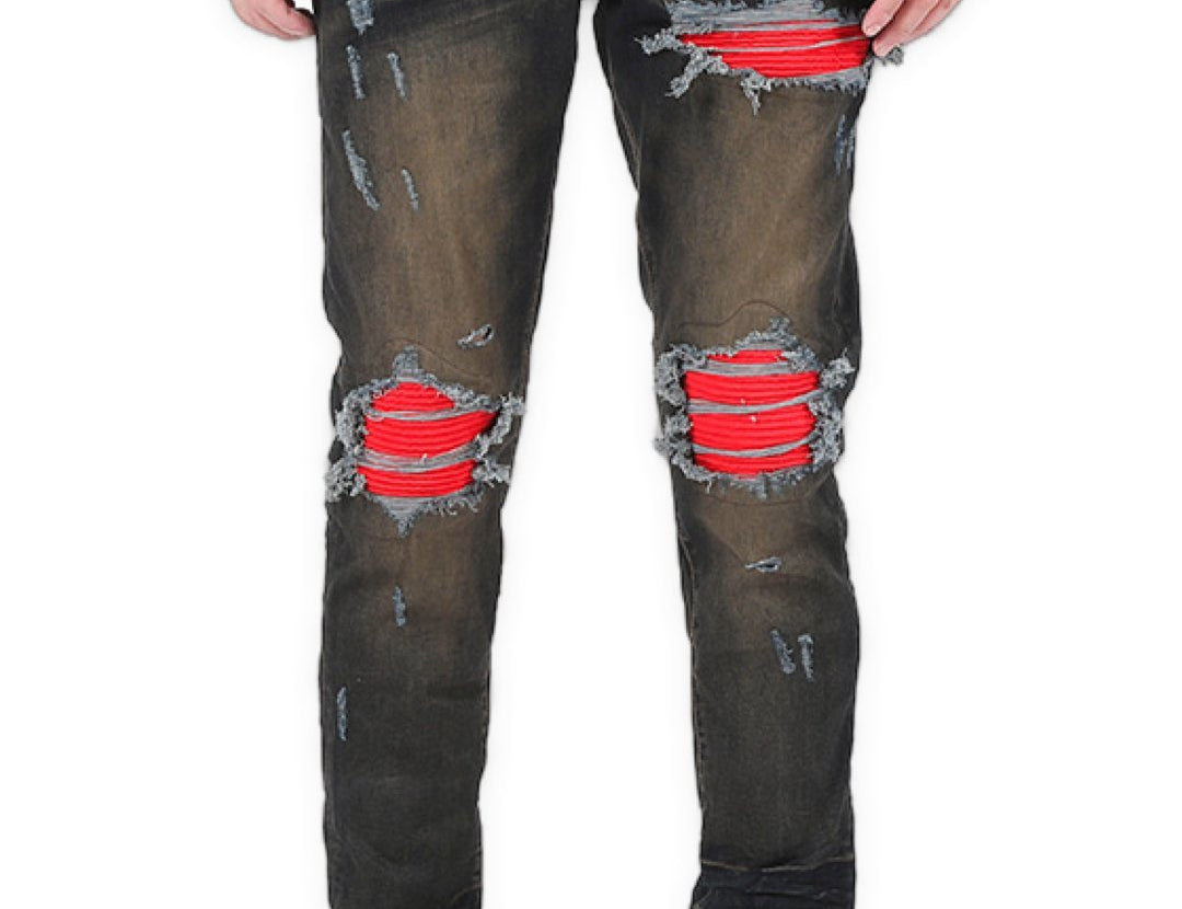 Bloov- Skinny Legs Denim Jeans for Men - Sarman Fashion - Wholesale Clothing Fashion Brand for Men from Canada