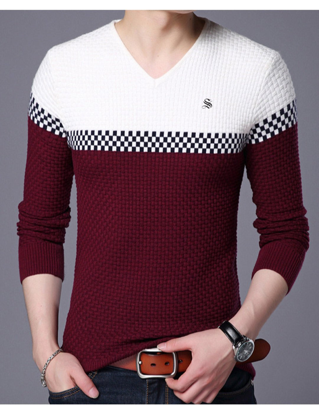 Boom - Sweater for Men - Sarman Fashion - Wholesale Clothing Fashion Brand for Men from Canada