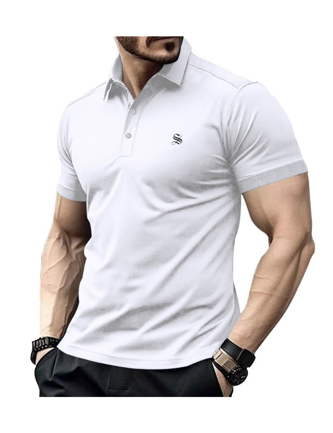 Bridgite - Polo Shirt for Men - Sarman Fashion - Wholesale Clothing Fashion Brand for Men from Canada