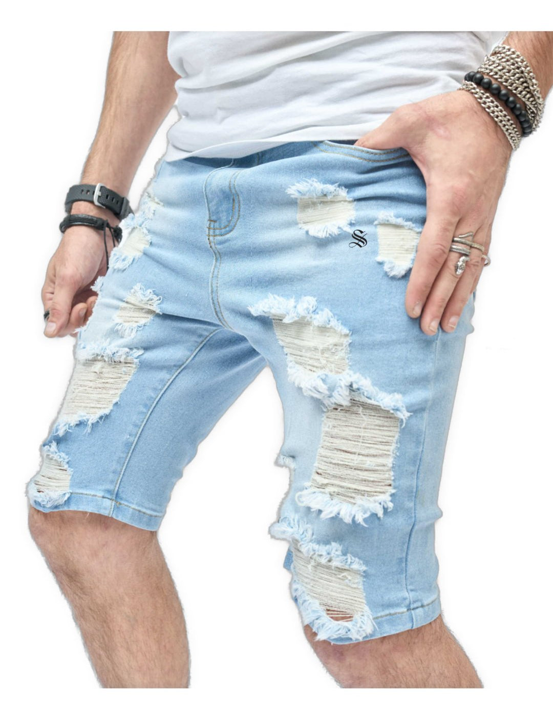 Cayo Coco 2 - Jeans Shorts for Men - Sarman Fashion - Wholesale Clothing Fashion Brand for Men from Canada