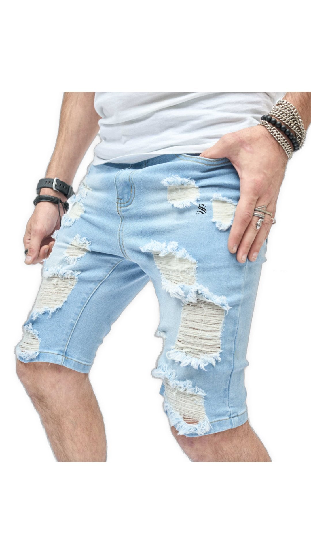 Cayo Coco 2 - Jeans Shorts for Men - Sarman Fashion - Wholesale Clothing Fashion Brand for Men from Canada