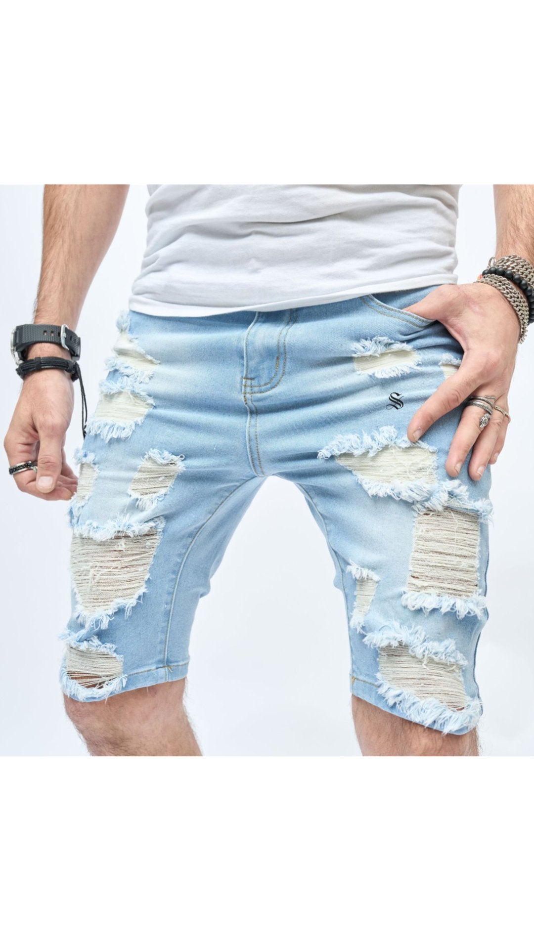 Cayo Coco 2 - Jeans Shorts for Men - Sarman Fashion - Wholesale Clothing Fashion Brand for Men from Canada