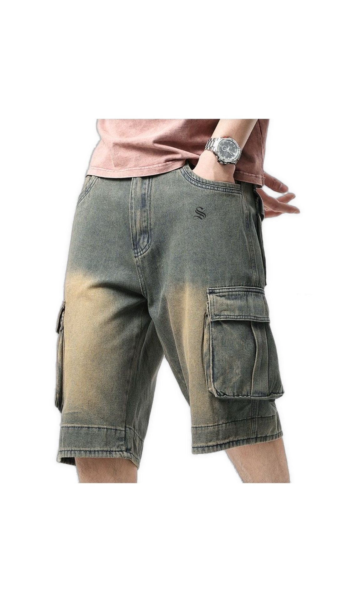 Cayo Coco 4 - Jeans Shorts for Men - Sarman Fashion - Wholesale Clothing Fashion Brand for Men from Canada