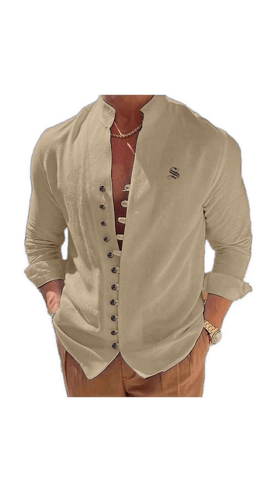 Ceba 2 - V - Neck T-Shirt for Men - Sarman Fashion - Wholesale Clothing Fashion Brand for Men from Canada