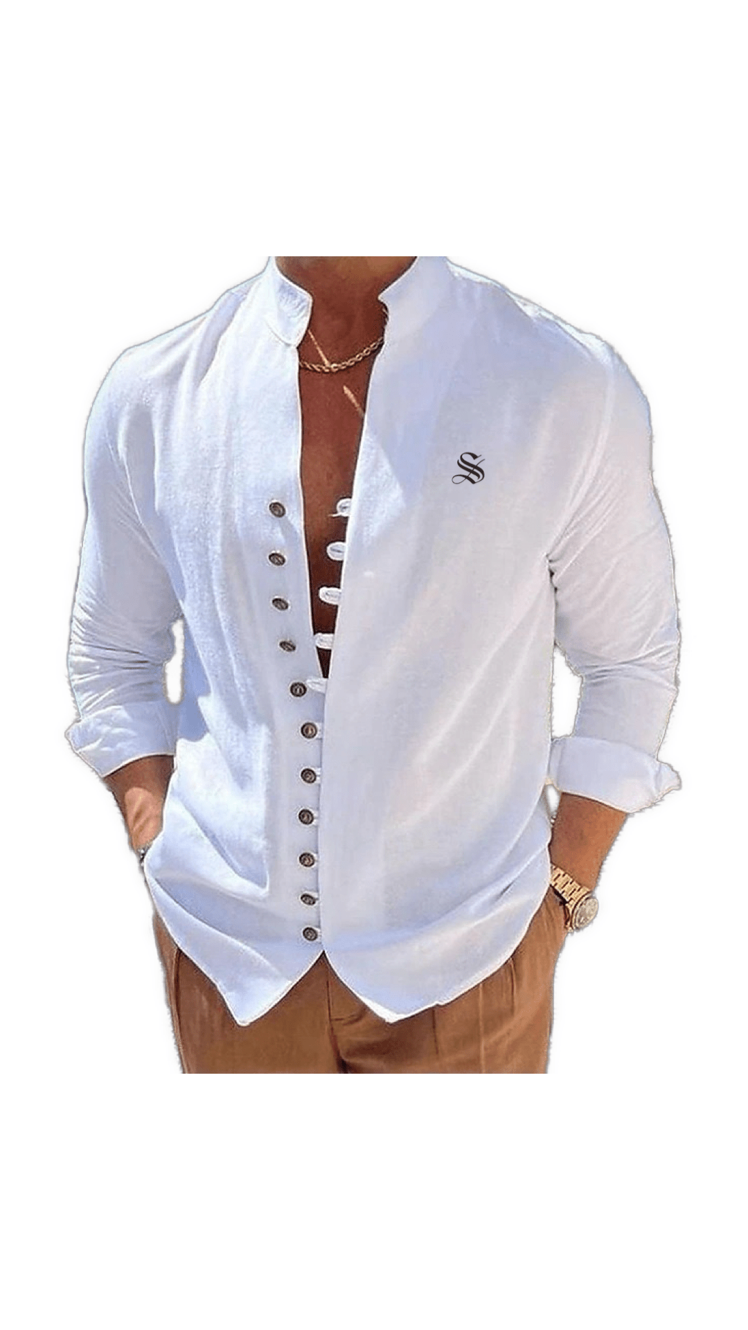 Ceba 2 - V - Neck T-Shirt for Men - Sarman Fashion - Wholesale Clothing Fashion Brand for Men from Canada