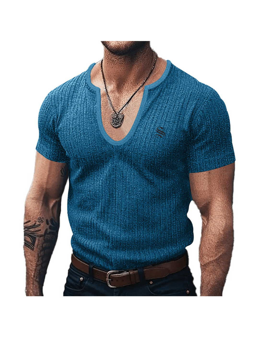 Charman 4 - V - Neck T-Shirt for Men - Sarman Fashion - Wholesale Clothing Fashion Brand for Men from Canada