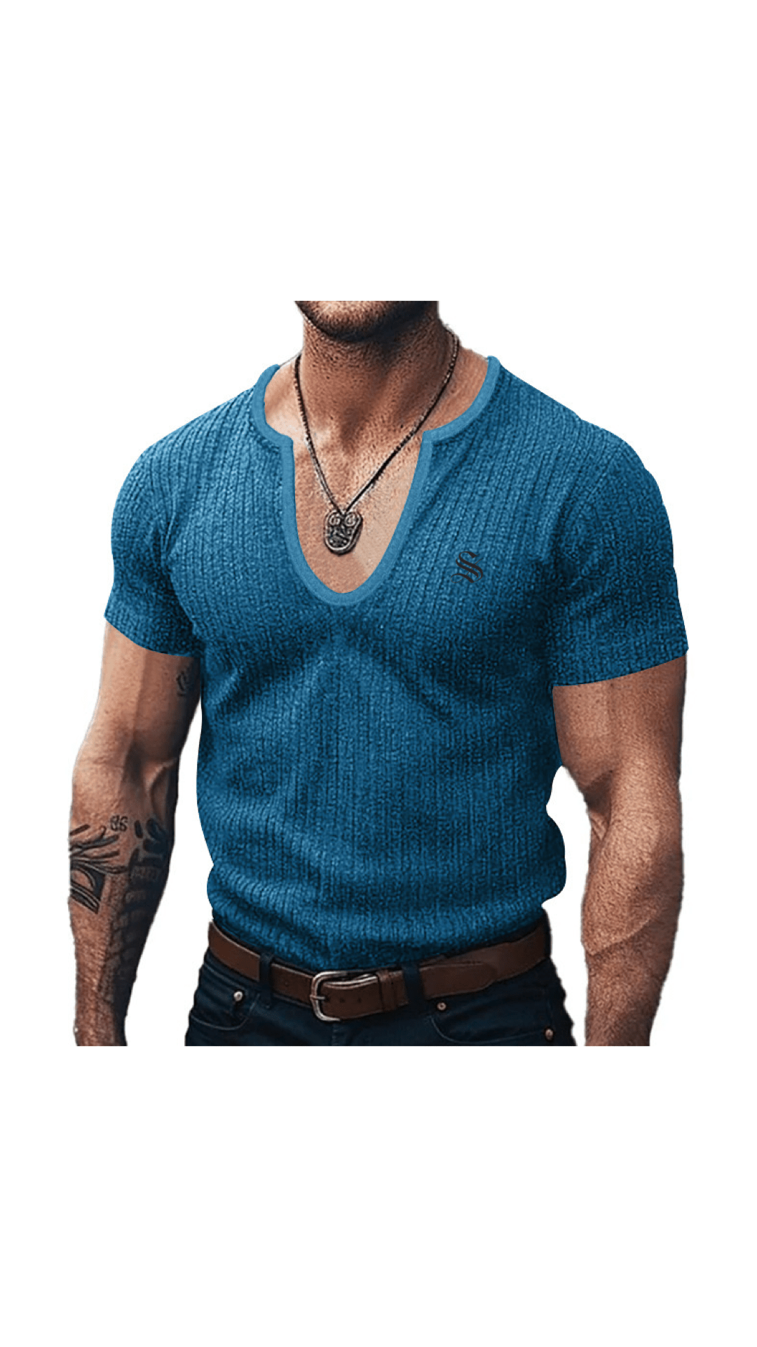 Charman 4 - V - Neck T-Shirt for Men - Sarman Fashion - Wholesale Clothing Fashion Brand for Men from Canada