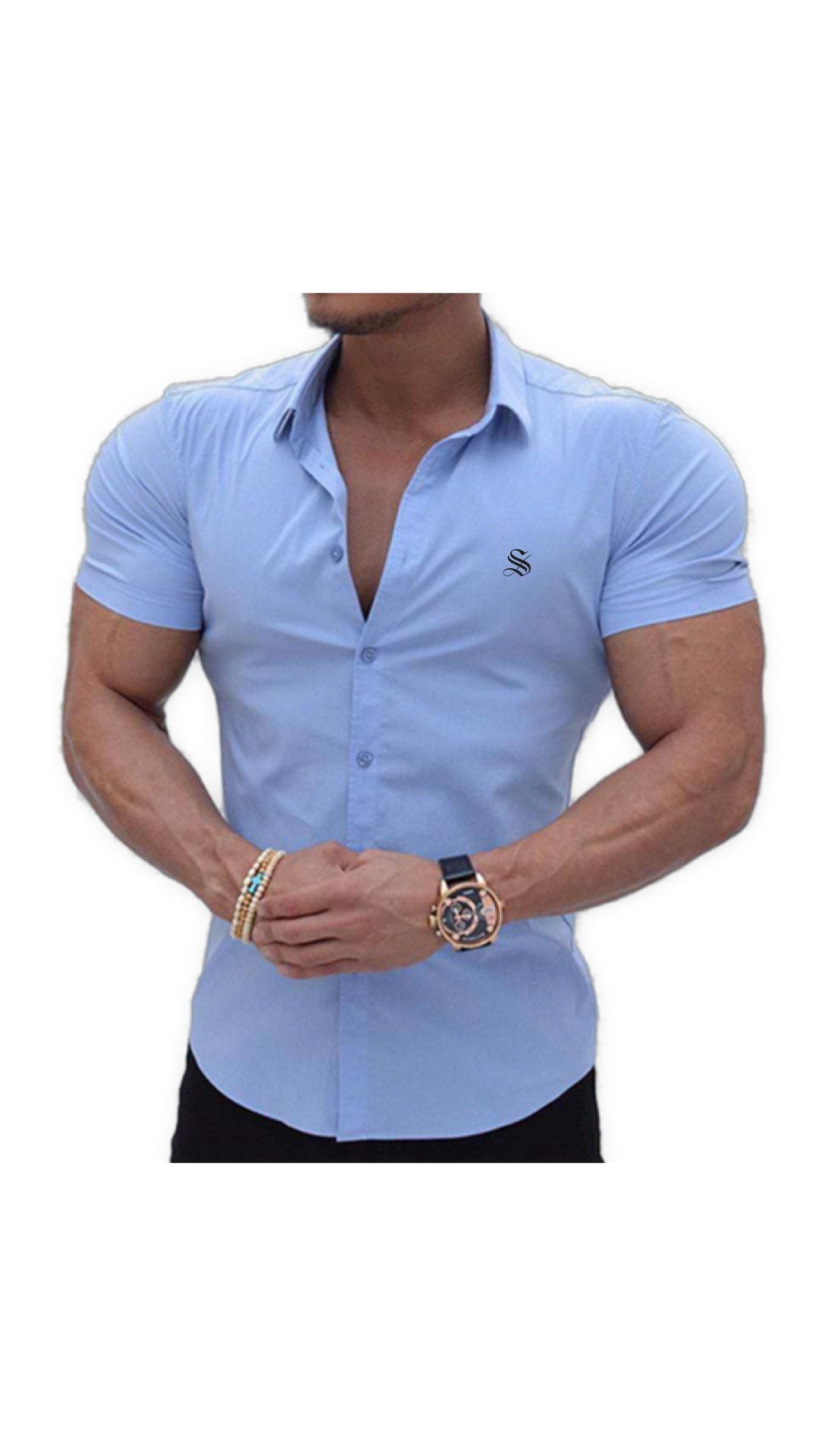 Clean Cut 4 - Short Sleeves Shirt for Men - Sarman Fashion - Wholesale Clothing Fashion Brand for Men from Canada