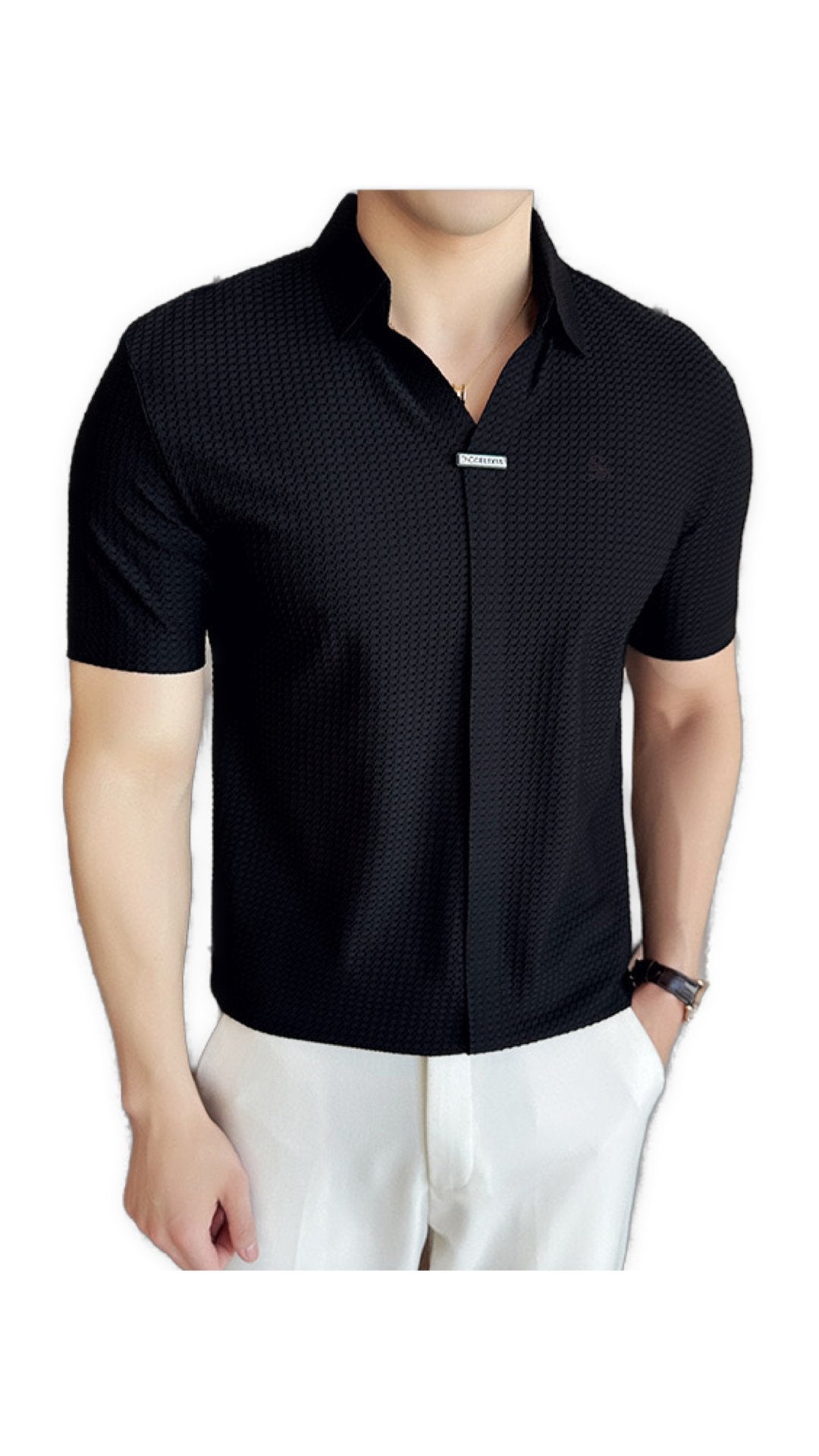 CleanVibe - Short Sleeves Shirt for Men - Sarman Fashion - Wholesale Clothing Fashion Brand for Men from Canada