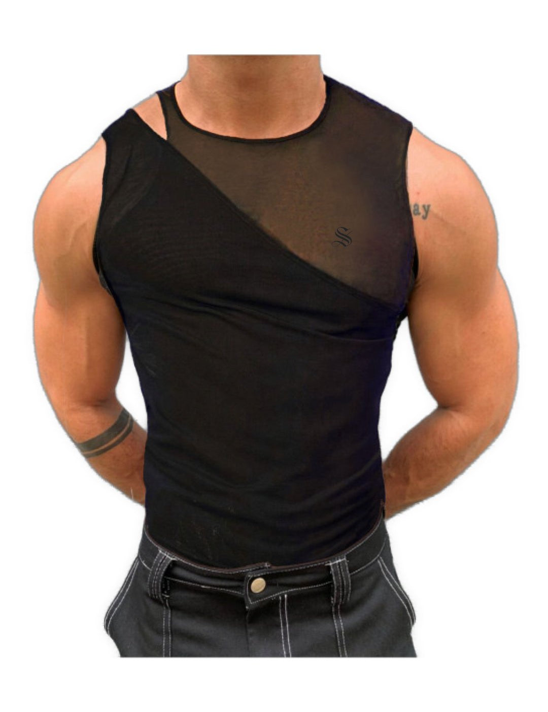 Comuniatu 24 - Tank Top for Men - Sarman Fashion - Wholesale Clothing Fashion Brand for Men from Canada