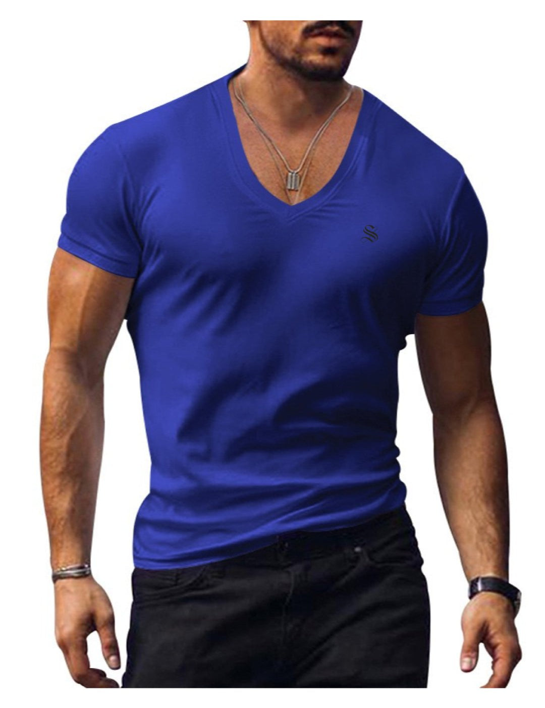 Comuniatu 7 - V-Neck T-Shirt for Men - Sarman Fashion - Wholesale Clothing Fashion Brand for Men from Canada