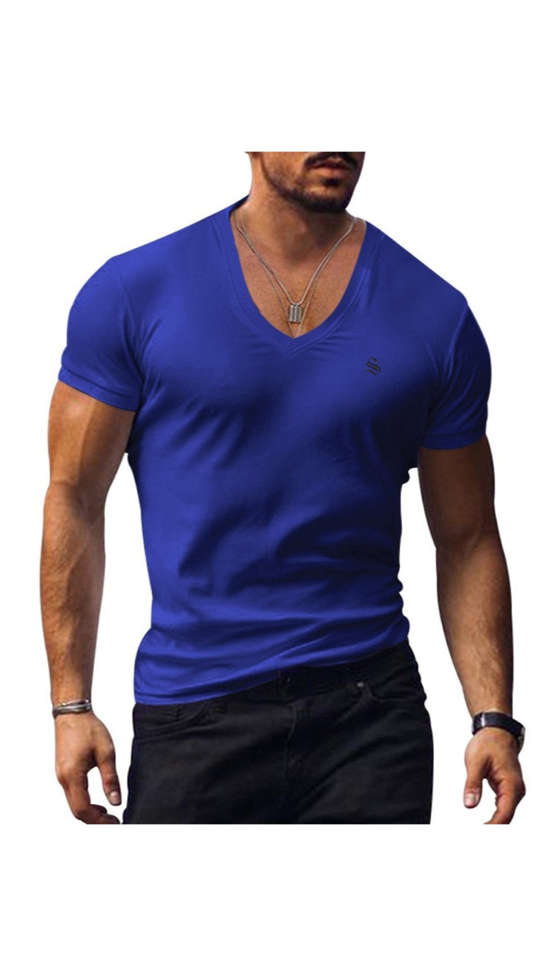 Comuniatu 7 - V-Neck T-Shirt for Men - Sarman Fashion - Wholesale Clothing Fashion Brand for Men from Canada