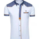 Cowboy #43 - Short Sleeves Shirt for Men - Sarman Fashion - Wholesale Clothing Fashion Brand for Men from Canada