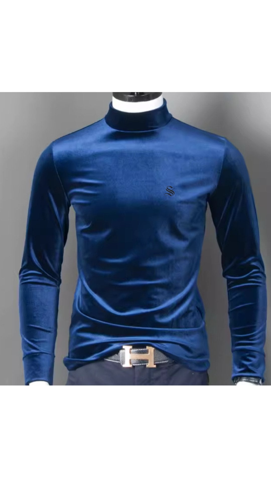 Cuna - High Neck Long Sleeve Shirt for Men - Sarman Fashion - Wholesale Clothing Fashion Brand for Men from Canada