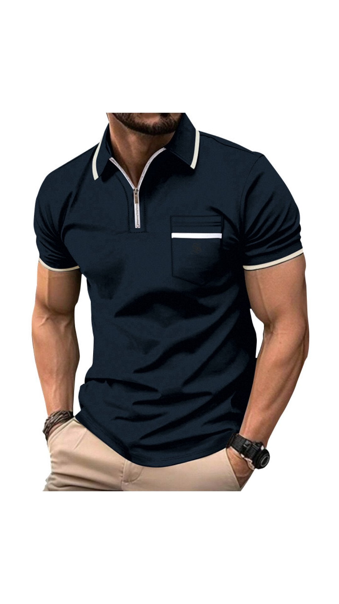 Curkuzia - Polo Shirt for Men - Sarman Fashion - Wholesale Clothing Fashion Brand for Men from Canada