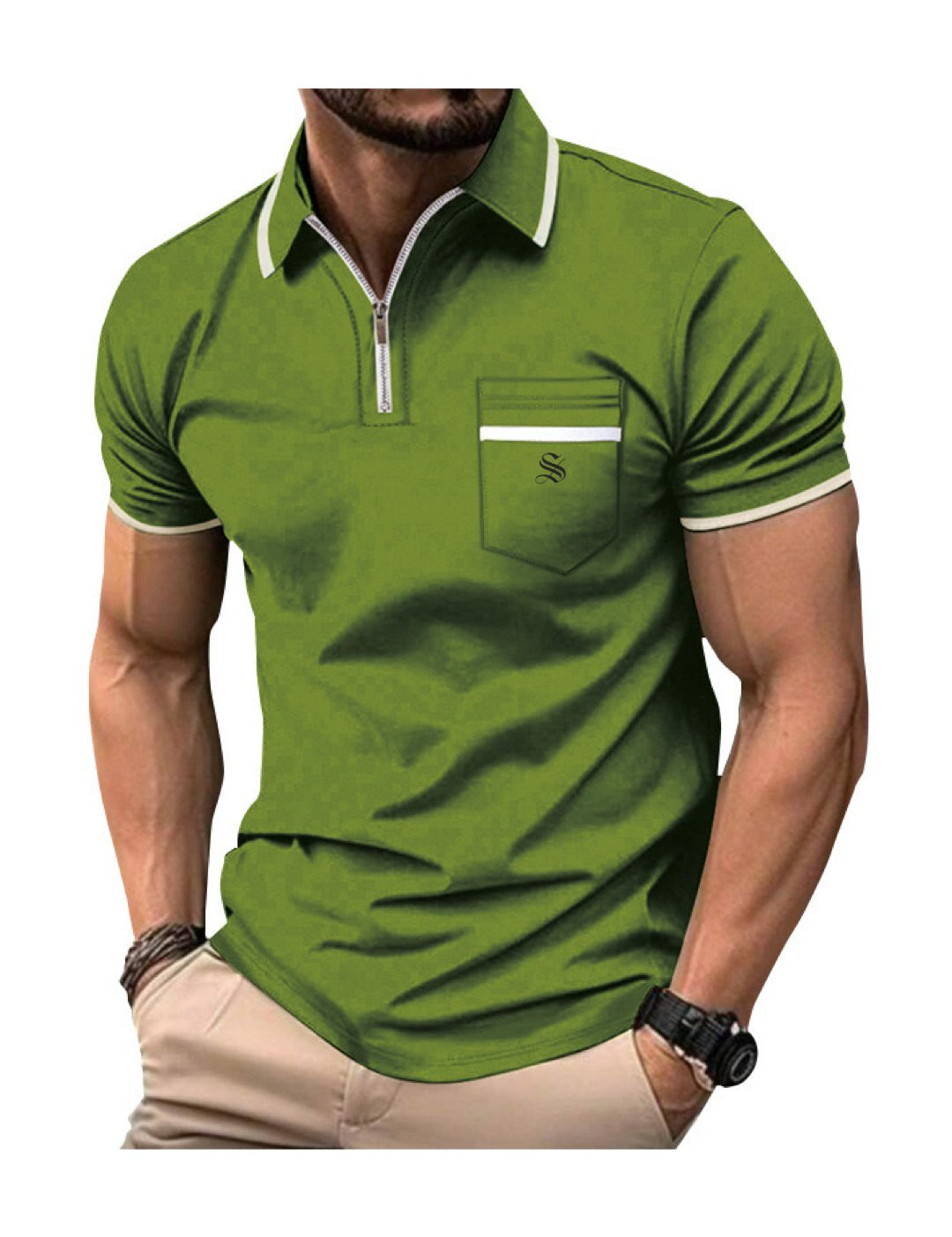 Curkuzia - Polo Shirt for Men - Sarman Fashion - Wholesale Clothing Fashion Brand for Men from Canada