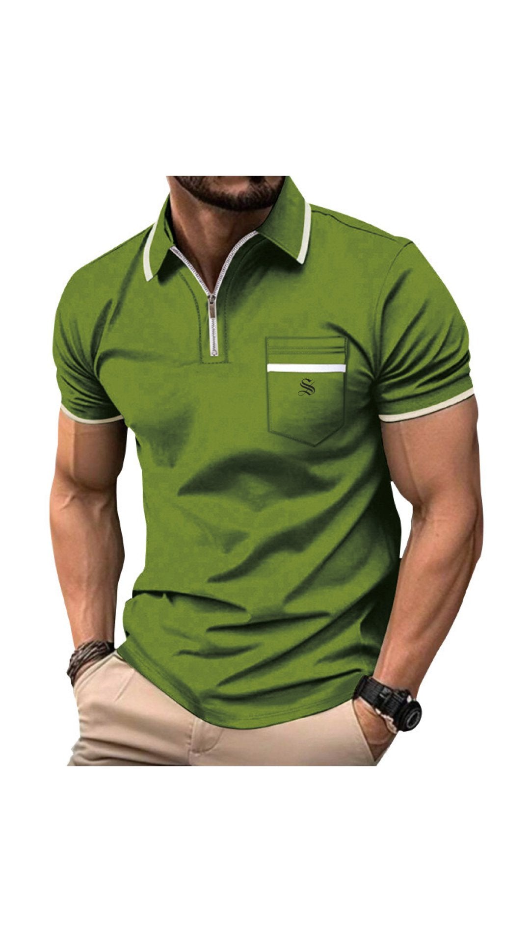 Curkuzia - Polo Shirt for Men - Sarman Fashion - Wholesale Clothing Fashion Brand for Men from Canada