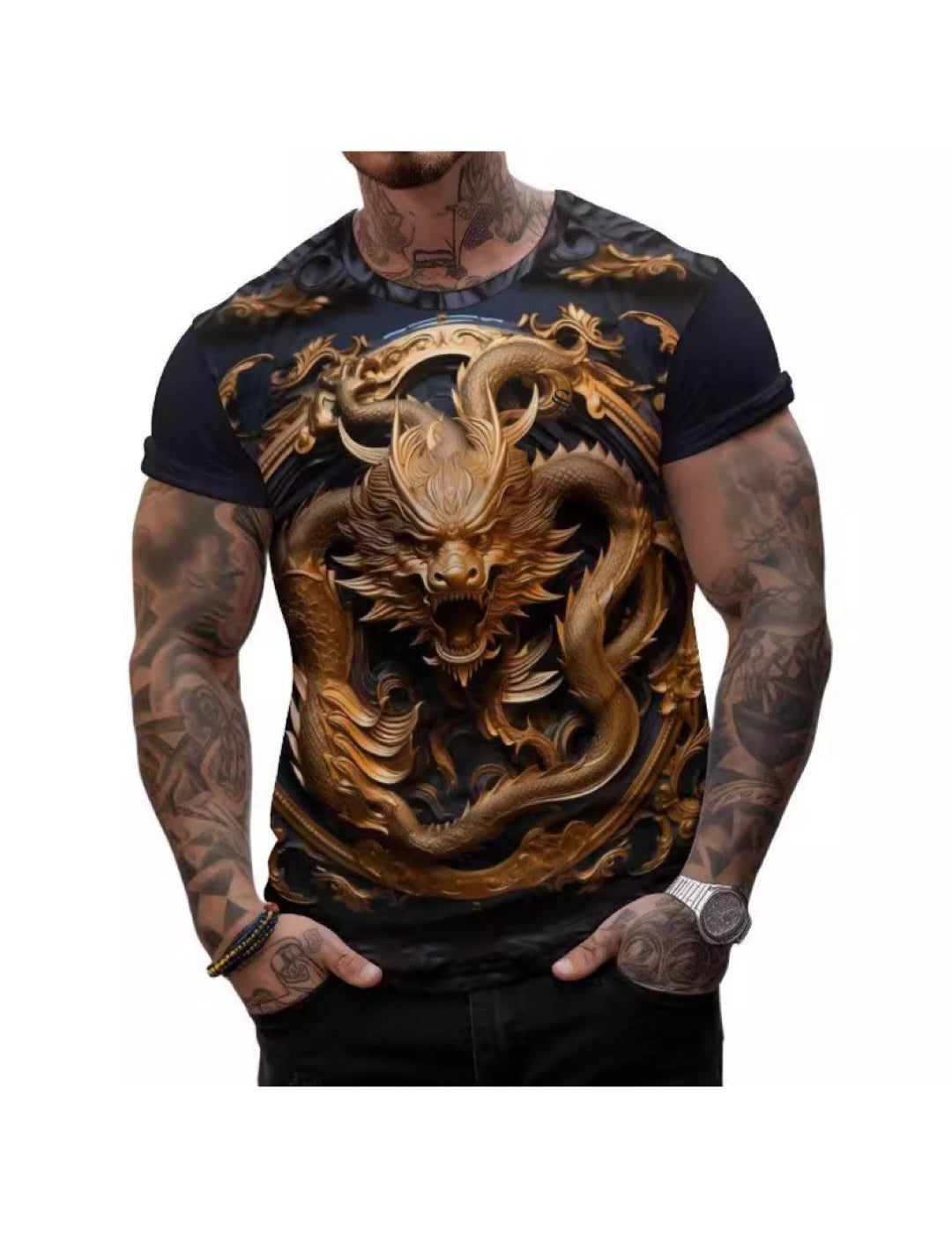 Darkcuza 6 - T-Shirt for Men - Sarman Fashion - Wholesale Clothing Fashion Brand for Men from Canada