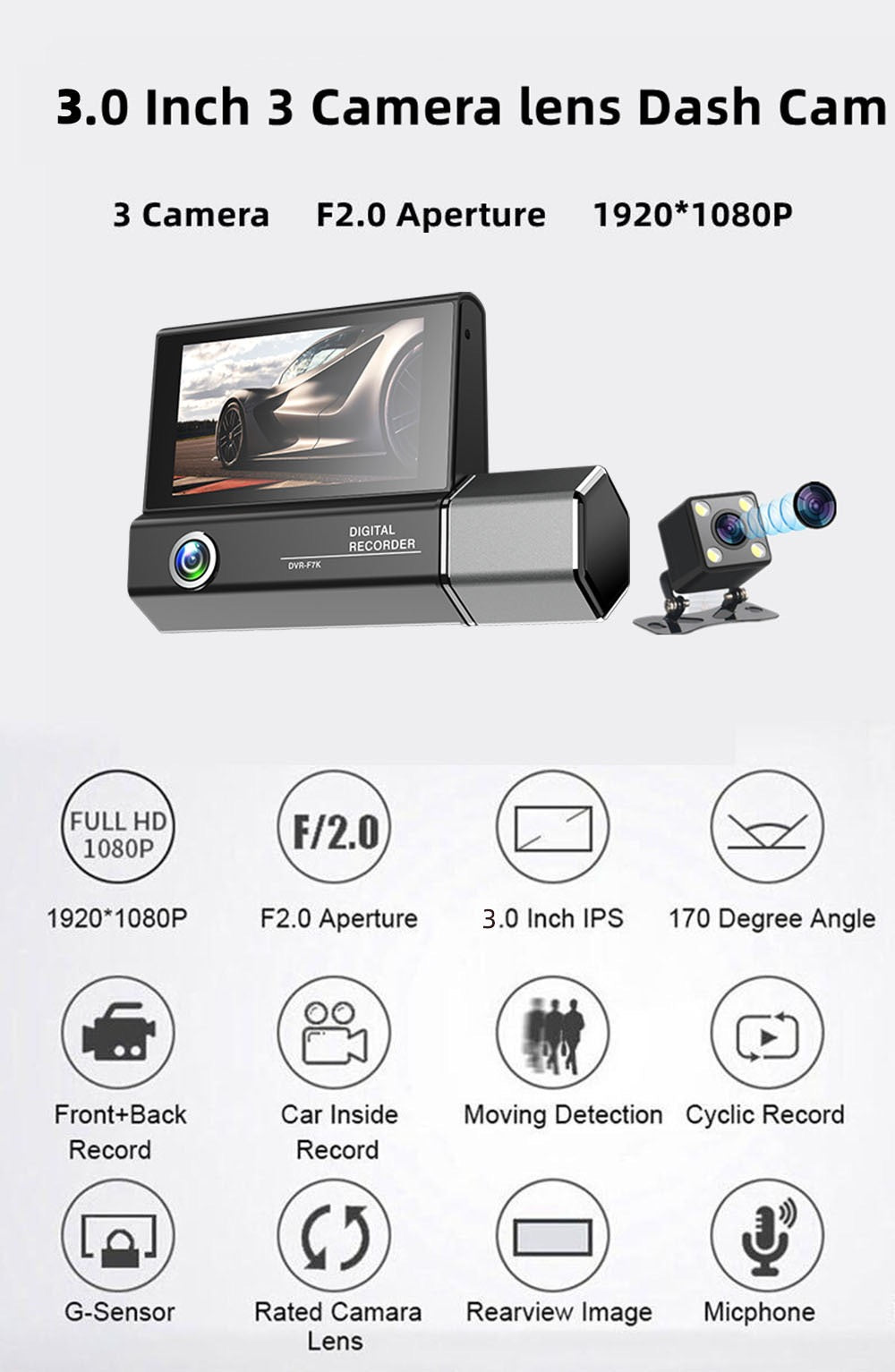 Dashboard Car Camera 007 - Sarman Fashion - Wholesale Clothing Fashion Brand for Men from Canada