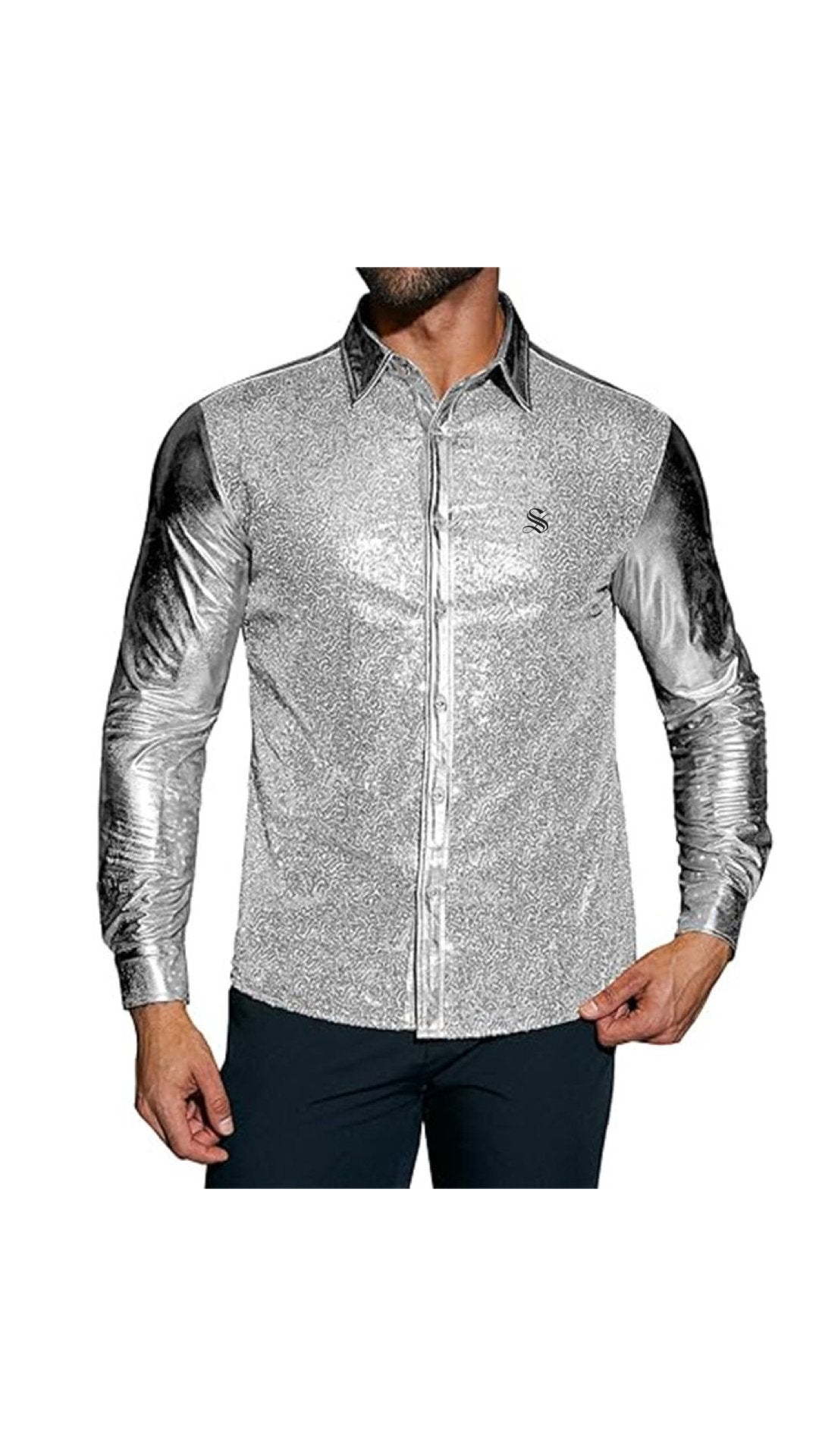 Disco - Long Sleeves Shirt for Men - Sarman Fashion - Wholesale Clothing Fashion Brand for Men from Canada