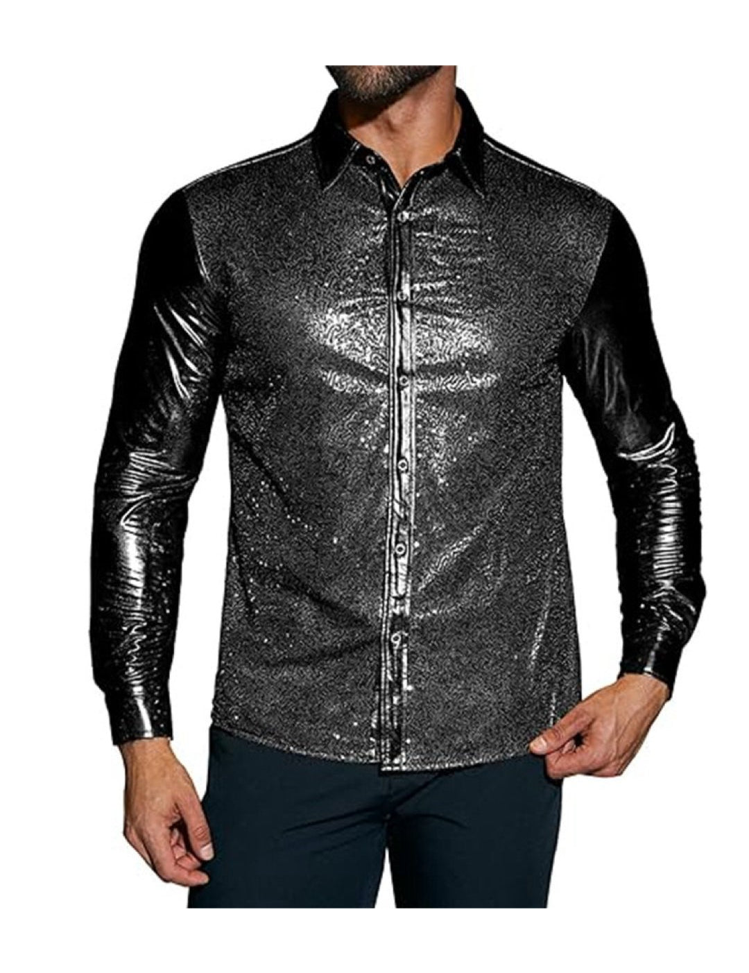 Disco - Long Sleeves Shirt for Men - Sarman Fashion - Wholesale Clothing Fashion Brand for Men from Canada