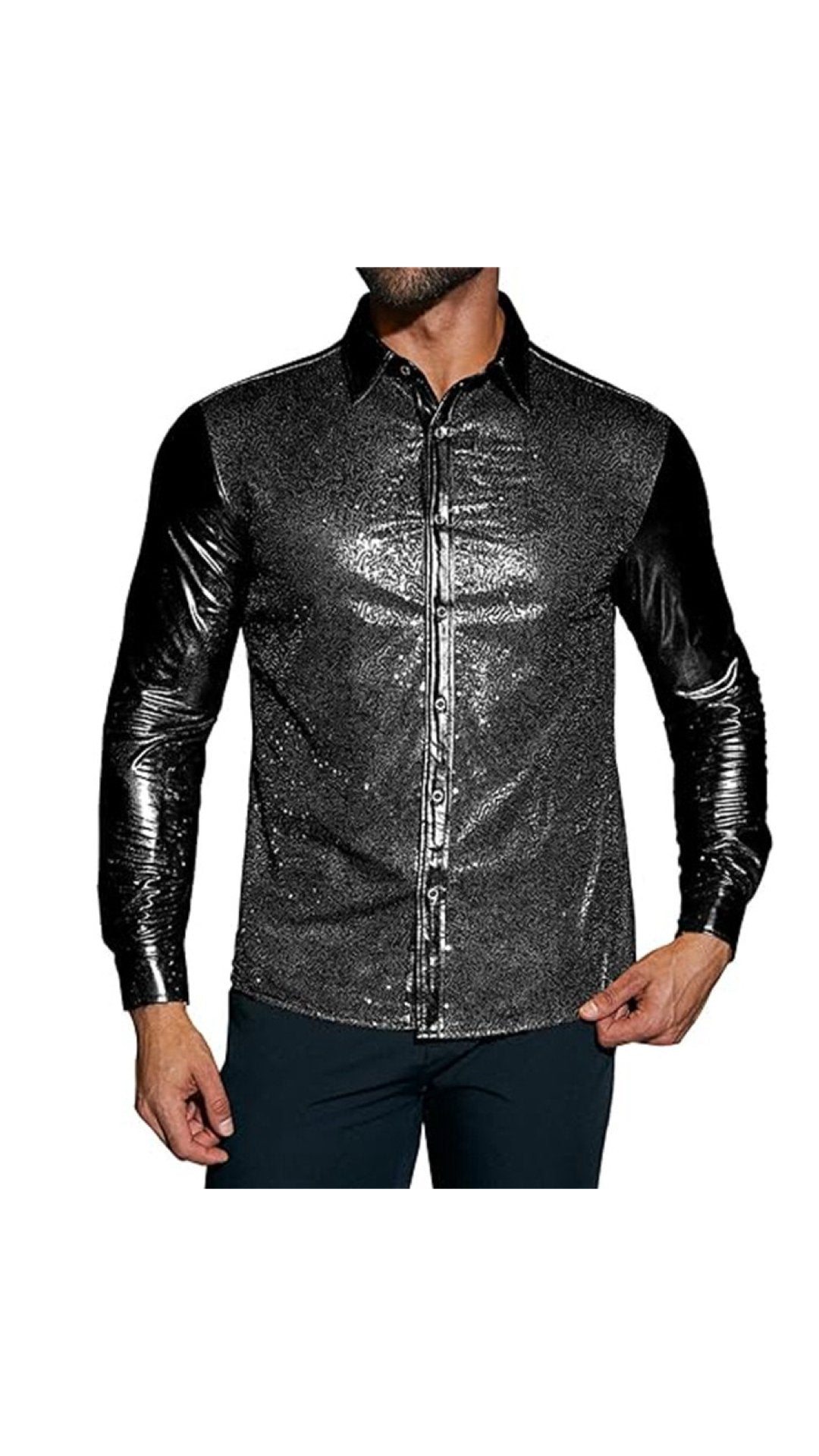 Disco - Long Sleeves Shirt for Men - Sarman Fashion - Wholesale Clothing Fashion Brand for Men from Canada