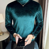 DKL 3 - High Neck Long Sleeve Shirt for Men - Sarman Fashion - Wholesale Clothing Fashion Brand for Men from Canada