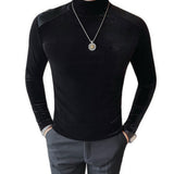 DKL 4 - High Neck Long Sleeve Shirt for Men - Sarman Fashion - Wholesale Clothing Fashion Brand for Men from Canada