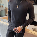 DKL - High Neck Long Sleeve Shirt for Men - Sarman Fashion - Wholesale Clothing Fashion Brand for Men from Canada