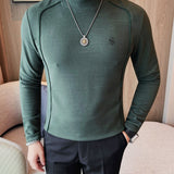 DKL - High Neck Long Sleeve Shirt for Men - Sarman Fashion - Wholesale Clothing Fashion Brand for Men from Canada