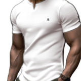 Dujiuana 2 - V - Neck T - Shirt for Men - Sarman Fashion - Wholesale Clothing Fashion Brand for Men from Canada