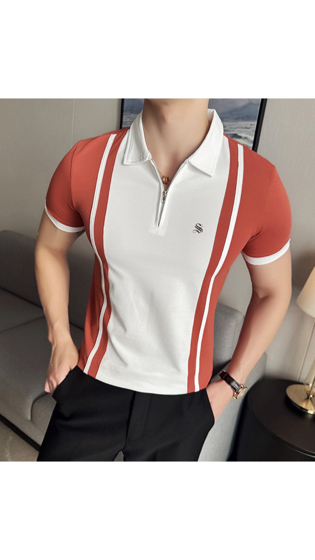 EEUD - Polo Shirt for Men - Sarman Fashion - Wholesale Clothing Fashion Brand for Men from Canada