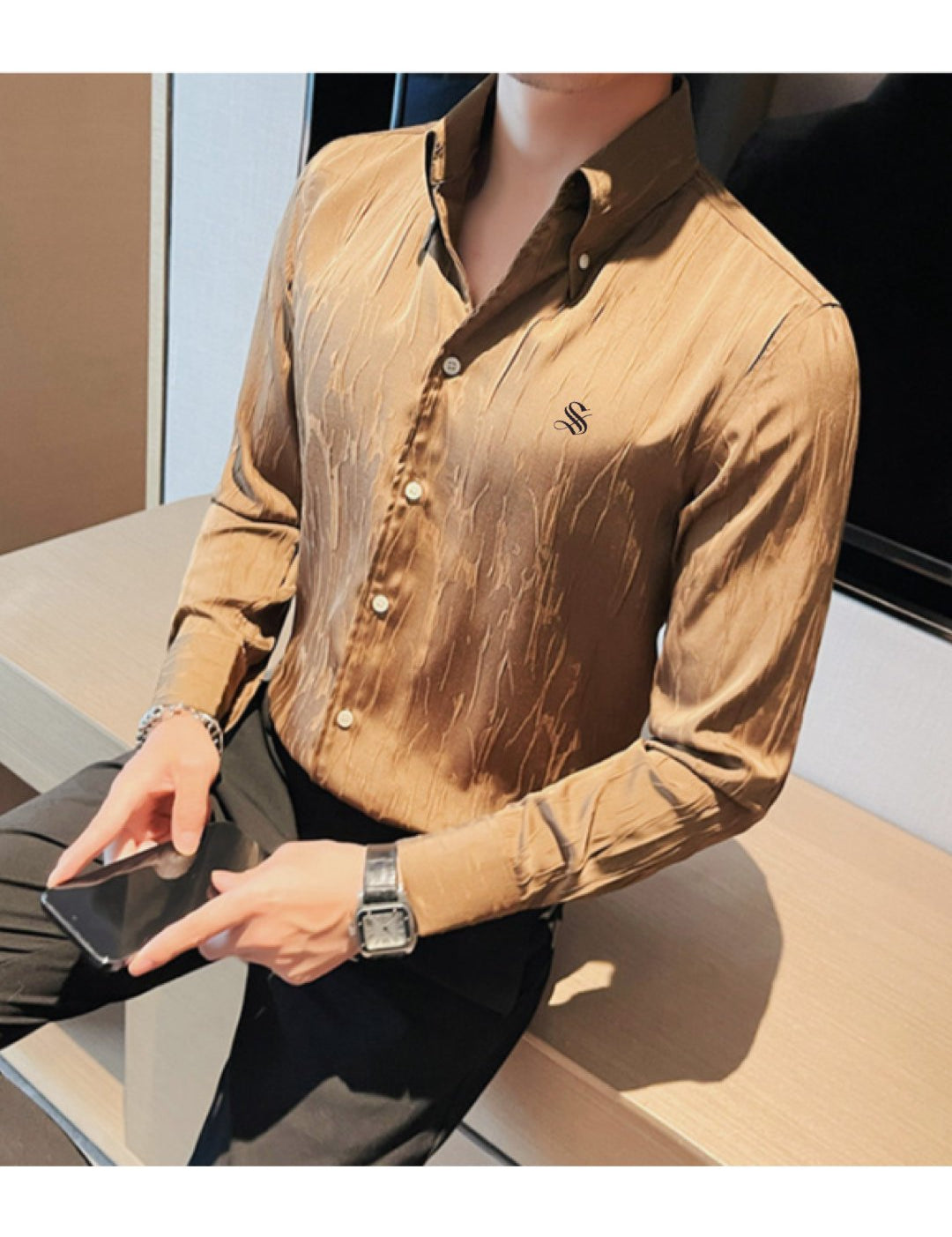 EOPA - Long Sleeves Shirt for Men - Sarman Fashion - Wholesale Clothing Fashion Brand for Men from Canada