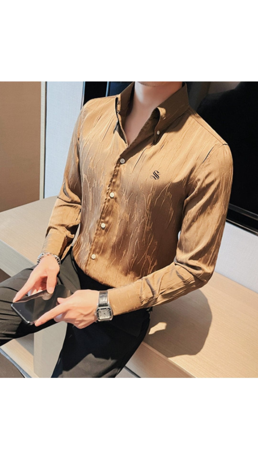 EOPA - Long Sleeves Shirt for Men - Sarman Fashion - Wholesale Clothing Fashion Brand for Men from Canada