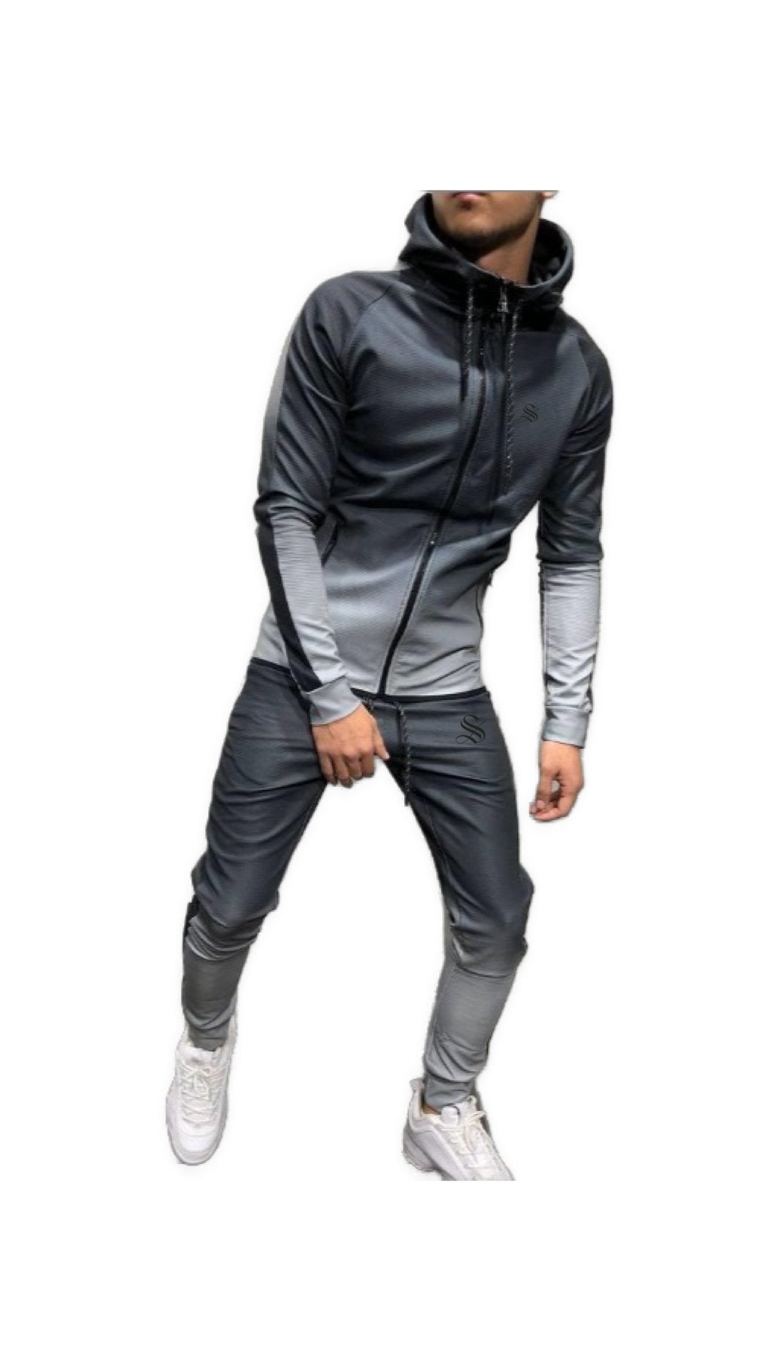 Eria 65 - Complete Set - Long Sleeves Hoodie & Joggers for Men - Sarman Fashion - Wholesale Clothing Fashion Brand for Men from Canada