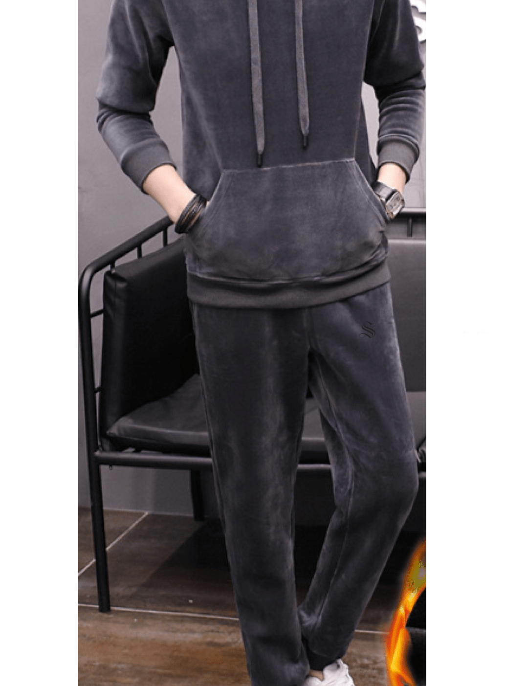 Etia - Complete Set - Long Sleeves Hoodie & Joggers for Men - Sarman Fashion - Wholesale Clothing Fashion Brand for Men from Canada