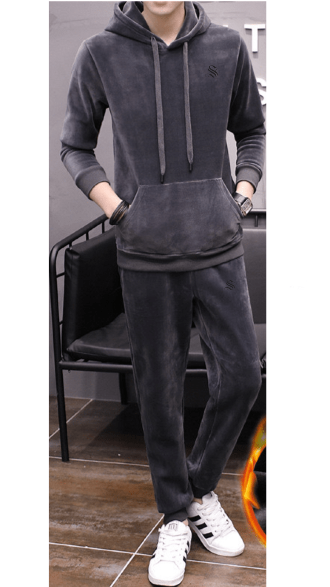 Etia - Complete Set - Long Sleeves Hoodie & Joggers for Men - Sarman Fashion - Wholesale Clothing Fashion Brand for Men from Canada