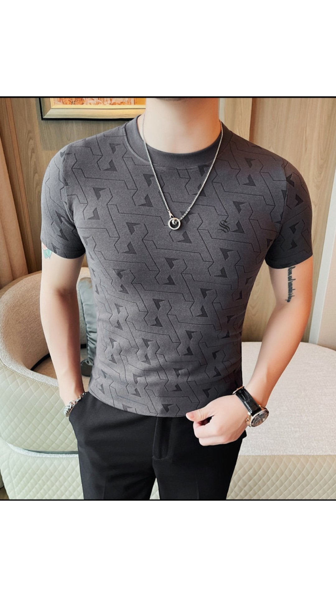 Fapink - T-Shirt for Men - Sarman Fashion - Wholesale Clothing Fashion Brand for Men from Canada