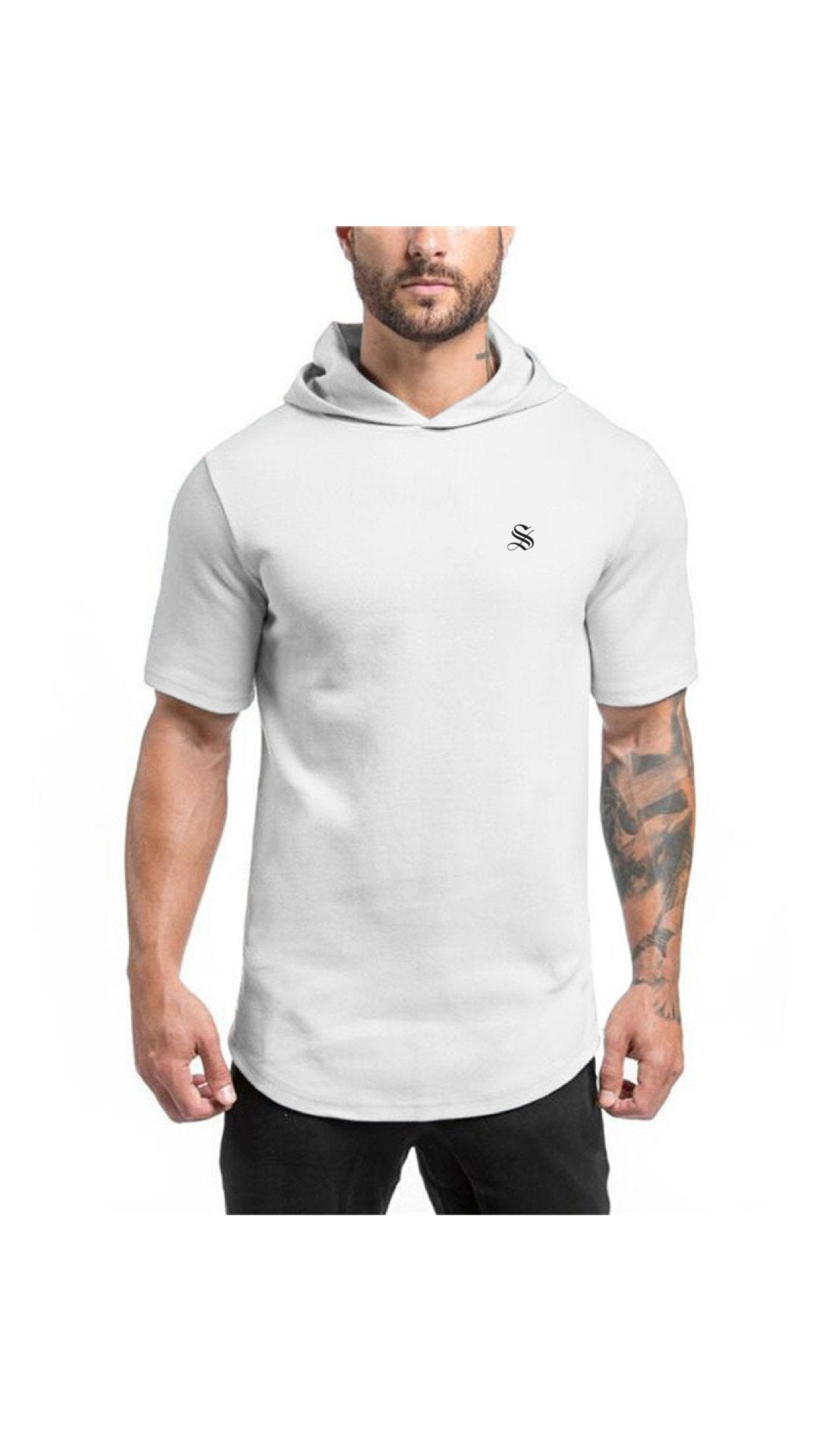 Fisopa - Hood T - Shirt for Men - Sarman Fashion - Wholesale Clothing Fashion Brand for Men from Canada