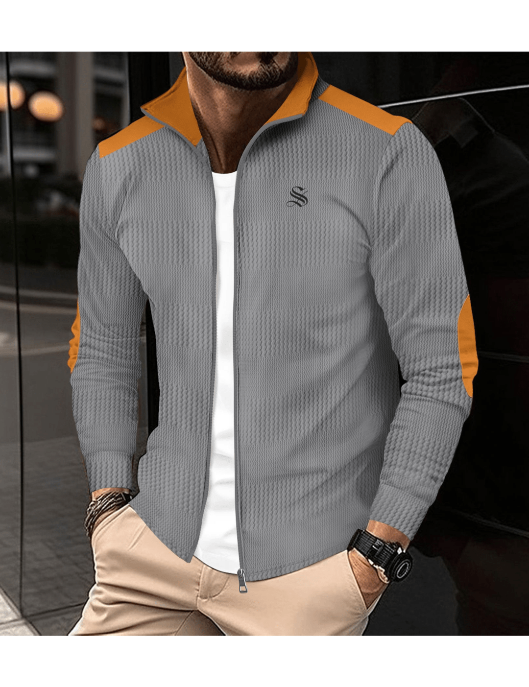 Fuic - Track Top for Men - Sarman Fashion - Wholesale Clothing Fashion Brand for Men from Canada