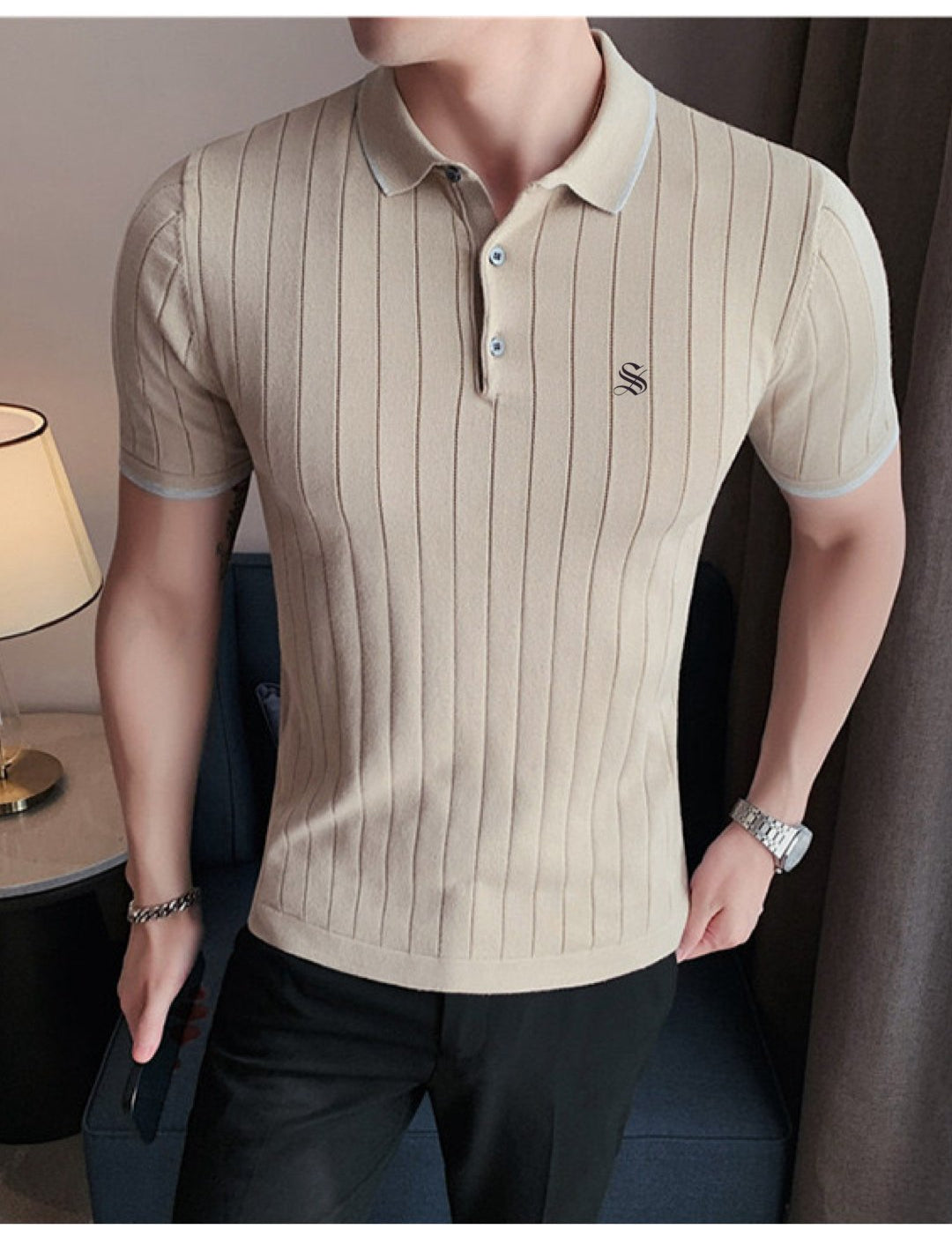 Gabby - Polo Shirt for Men - Sarman Fashion - Wholesale Clothing Fashion Brand for Men from Canada