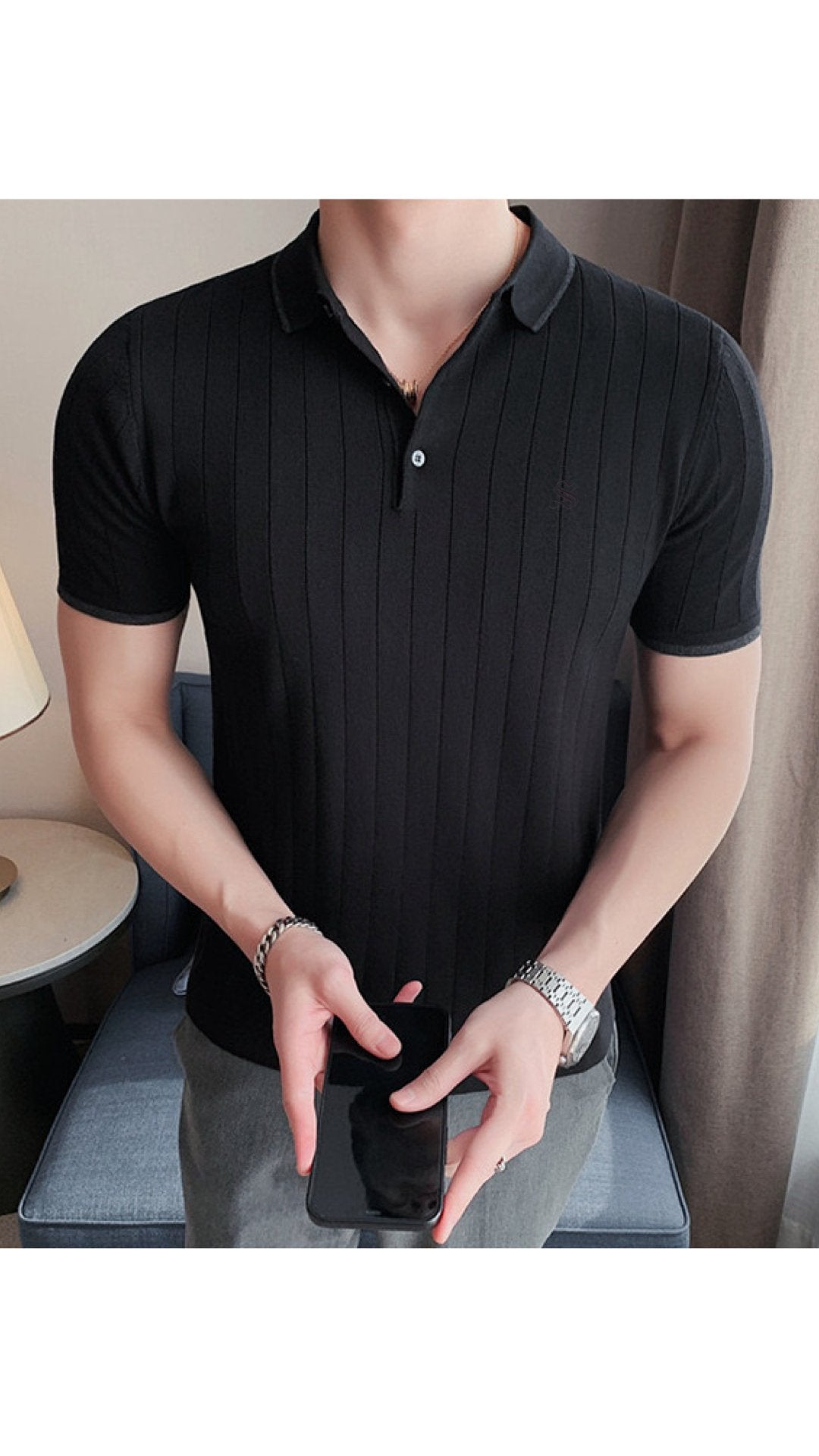 Gabby - Polo Shirt for Men - Sarman Fashion - Wholesale Clothing Fashion Brand for Men from Canada