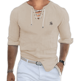 Gak - Long V - Neck Shirt for Men - Sarman Fashion - Wholesale Clothing Fashion Brand for Men from Canada