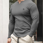 Gu3 - Long Sleeves V - Neck Shirt for Men - Sarman Fashion - Wholesale Clothing Fashion Brand for Men from Canada