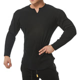 Gu3 - Long Sleeves V - Neck Shirt for Men - Sarman Fashion - Wholesale Clothing Fashion Brand for Men from Canada