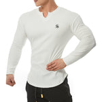 Gu3 - Long Sleeves V - Neck Shirt for Men - Sarman Fashion - Wholesale Clothing Fashion Brand for Men from Canada