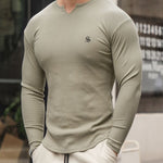 Gu3 - Long Sleeves V - Neck Shirt for Men - Sarman Fashion - Wholesale Clothing Fashion Brand for Men from Canada