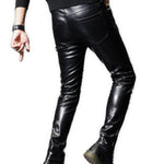 Hadolan - Black Pu - Leather Pant’s for Men - Sarman Fashion - Wholesale Clothing Fashion Brand for Men from Canada