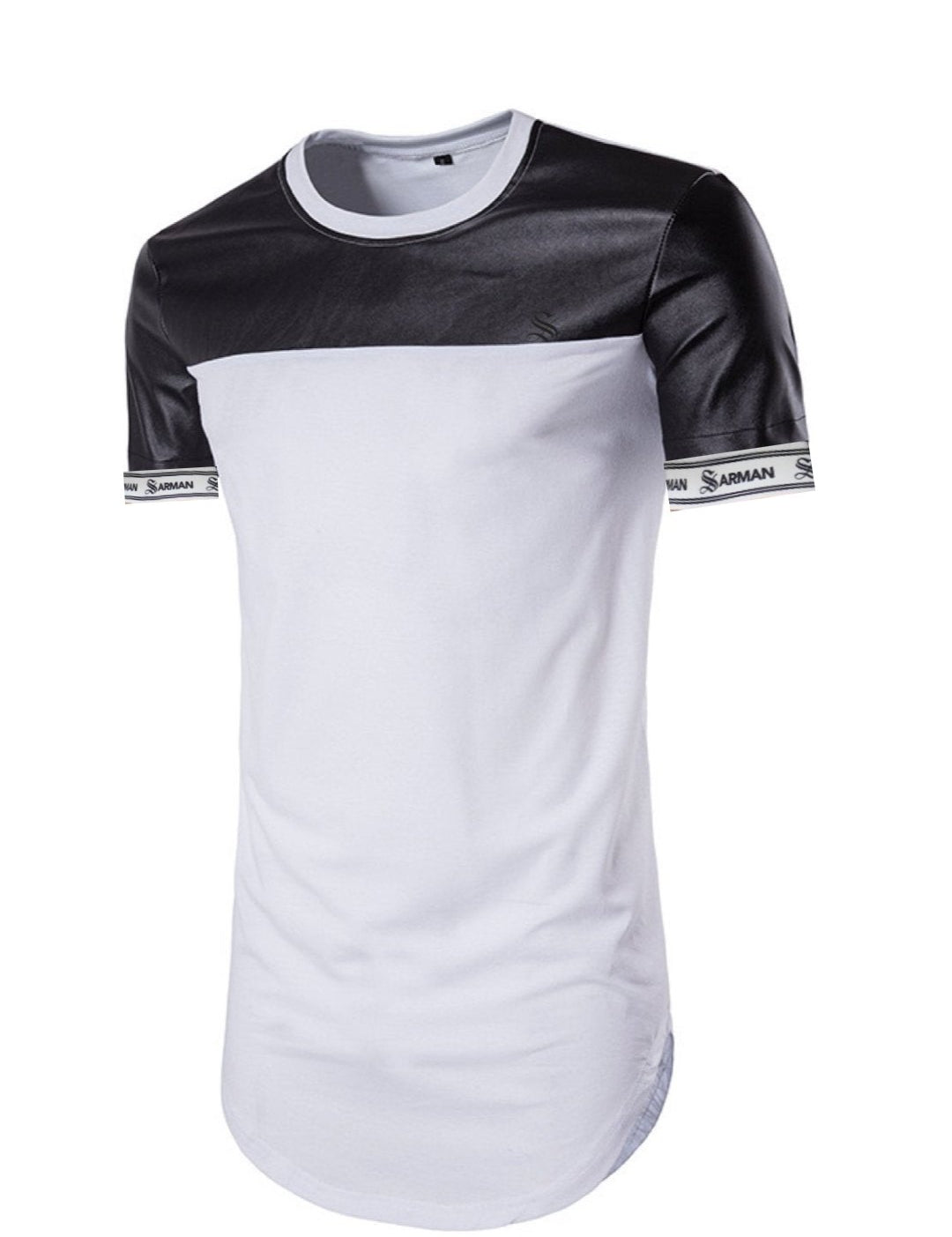 Half and Half #2 - T-shirt with Straps for Men - Sarman Fashion - Wholesale Clothing Fashion Brand for Men from Canada